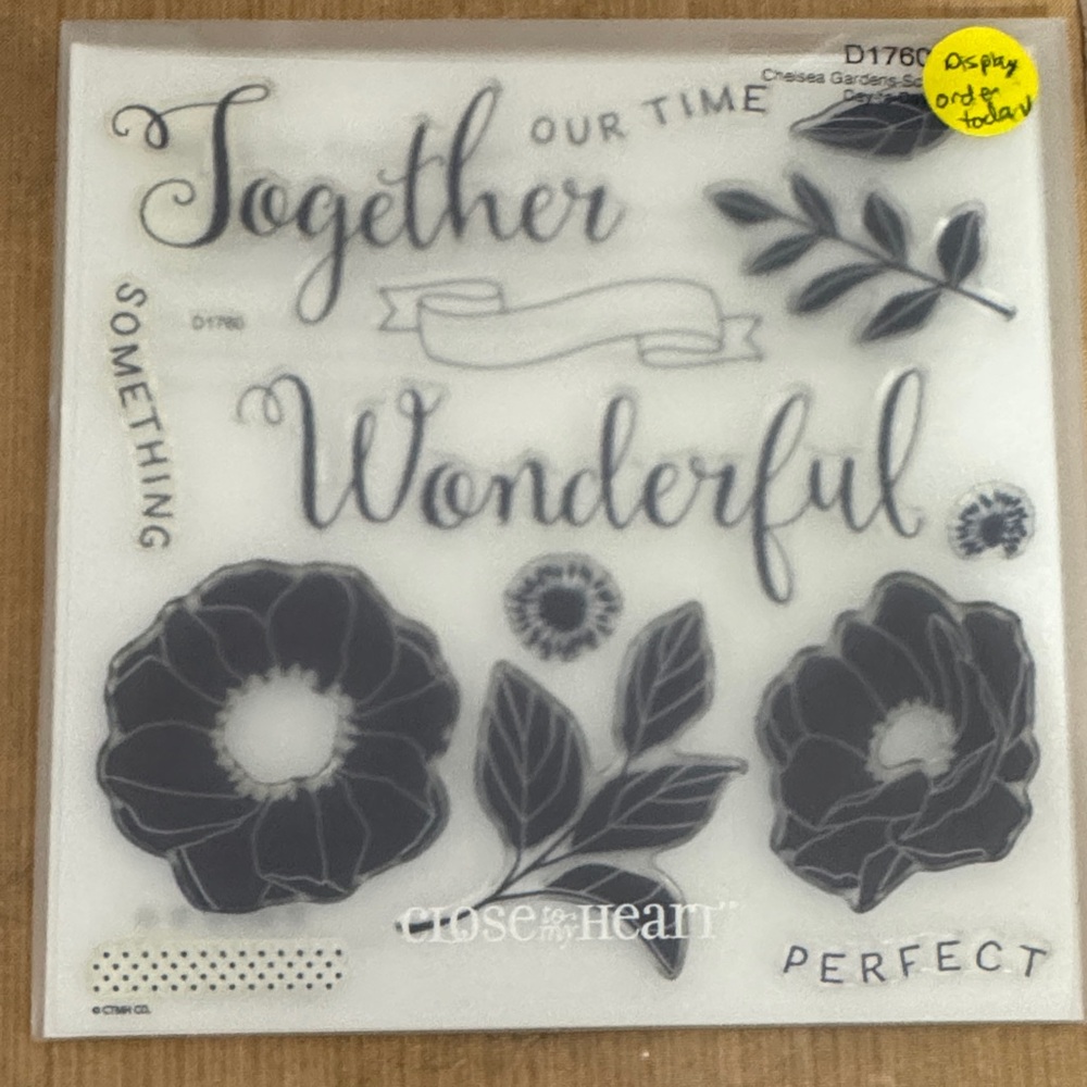 Close to My Heart 'Together Wonderful' Clear Stamp Set — White/Gray